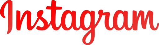 Red Instagram logo text